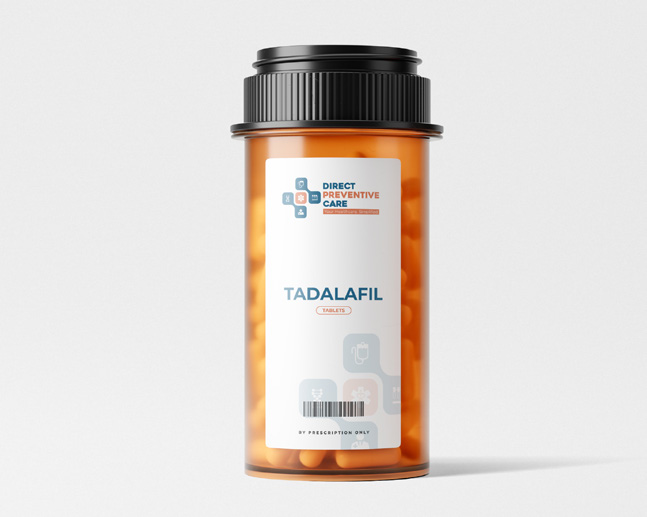 Tadalafil tablets bottle