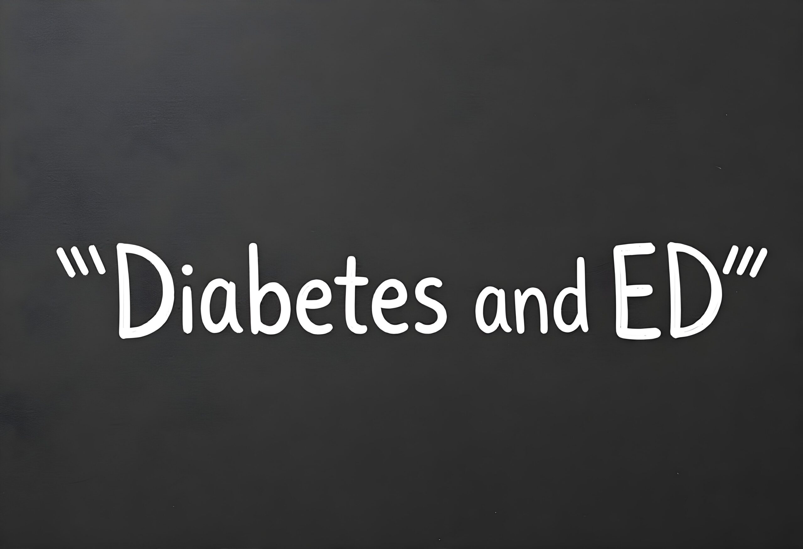 how to treat ed caused by diabetes